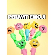 1PCS EMOJI PERIOD 7cm/ random colorful emoji whistle