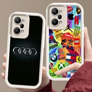 Case for Xiaomi Redmi Note poco 12 X5 14 F6 14T F5 Pro 5G Soft White E112 Fashion Logo