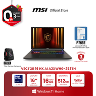 MSI NOTEBOOK VECTOR 16 HX AI A2XWHG-253TH | 16" QHD+ | Intel Core Ultra 7 | NVIDIA GeForce RTX 5070 