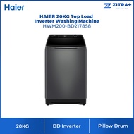 HAIER 20KG Top Load DD Inverter Washing Machine Graphite Silver HWM200-BD2178S8 | DD Inverter | Auto Dosing