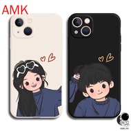 CK OPPO RENO 10 8T 8 3 A94 5F 5 A93 4G 4F 4 Lite 5Z 6Z 7Z 6 7 F11 F9 A91 PRO plus 5G Clear couple Hair-pulling boys and girls phone case MFGNC