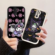 HK-27 Halloween Kuromi Shockproof Casing for Black and White Silicone OPPO Reno 8T F11 2F A9 2Z A5 2
