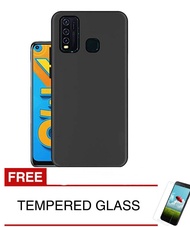 SOFTCASE VIVO Y30 / Y30I / VIVO Y50 + FREE TEMPERED GLASS VIVO Y30 / Y30I / VIVO Y50 - SOFT CASE SLIM BLACK MATTE + SCREEN PROTECTOR CLEAR