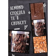 Almond chocolate crunchy / coklat kacang , .