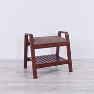 日系復古 曲木實木 亞努斯穿鞋椅 玄關椅