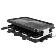 Raclette Table Grill Electric Korean BBQ Grill Indoor Cheese Raclette for 8 Person Removable Non-Sti