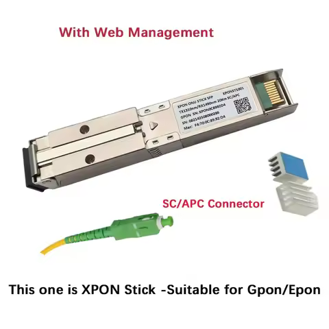 ODI XPON Stick SFP ONU Stick SFP XPON ONU STICK With MAC SC 1310nm/1490nm DDM Pon Module Ont 20KM Mo