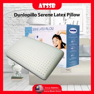 ATSSB DUNLOPILLO SERENE LATEX PILLOW (100% PURE NATURAL LATEX PILLOW) (Ready Stock) 高质量 枕头 乳胶 防螨虫 抗菌 使用 护颈枕 安眠 舒适 睡眠