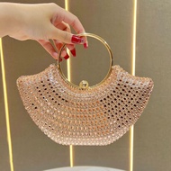 GFS store New rhinestone handbag womens fashionable temperament evening bag versatile high-end clutc