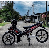 COVERSET LC 135 V1 RC HITAM CUSTOM