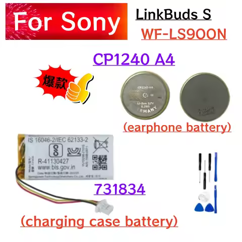 CP1240 A4 731834 Battery For Sony LinkBuds S WF-LS900N/B WF LS900N/B Truly Wireless Earbud Headphone