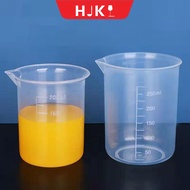 HJKL 50/100/150/200/250/500/1000ML Reusable for Kitchen Laboratory Test with Scale Plastic Transparent Graduated Cylinder Measuring Cup Beaker Mixing Cups