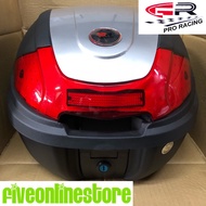 GR RACING 30L Model 204 Monolock Rear Box with Safety Lock by Espada Motorcycle Top Rear Case Givi Design