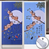 Pacific Olympia - 日式門簾 (中分式) 月下七福神 (深藍) + 伸縮桿