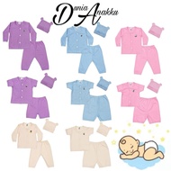 NEWBORN BABY GIRL BOY CLOTHING COTTON EYELET UNISEX BAJU LUBONG 0 6 BULAN BUDAK SET KANAK-KANAK  SUIT HARGA BORONG MURAH