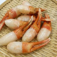 【海鮮7-11】熟松葉蟹鉗-去殼  500克/盒  4L  ▶肥美的蟹鉗肉，肉質細緻又鮮甜**每包540元**