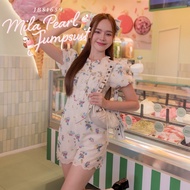 MYT x Joobs Studio : [JB23] : Mila Pearl Jumpsuit เซ็ต 2 ชิ้น จัมพ์สูท+กิ๊ฟโบว์