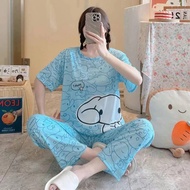 Terno Tshirt + Pajama Pambahay Cinnamoroll Deign For Adult Nightwear