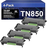 TN850 TN820 Toner Cartridge Replacement for Brother TN850 Toner Cartridge use with HL-L6400DW HL-L6400DWT MFC-L6800DW MFC-L6900DW HL-L6300DW, High Yield Black 4 Pack TN 850