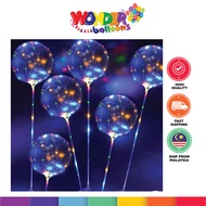 Full Set Luminous LED Transparent Balloons For Wedding Birthday Party Decoration / BELON BUBBLE LED