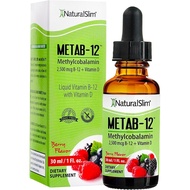 NaturalSlim Liquid B12 2500 mcg – Methylcobalamin + Vitamin D – Sublingual Metabolism Drops