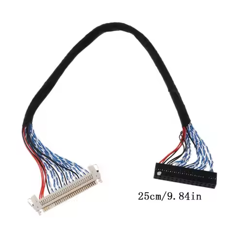 Hooks LVDS Cable D8 FIX-30P-D8 FIX 30 Double Pins 2ch 8bit 1.0mm Pitch 250mm 17-21inch LCD Display P