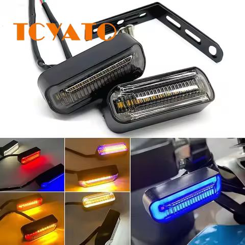 TCYATO Decorative Turn Signal Light 12V Flowing Flow Turn Signal Light Motorcycle Light