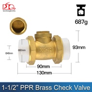 Sang Qiang PPR Fittings Double Union Check Valve Water pipe hot melt tap water meter Brass PPR Check