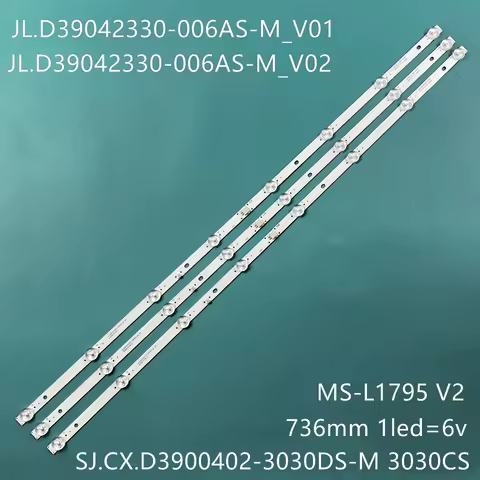 LED strip for SJ.CX.D3900402-3030DS-M 1.14.MD390020 HL-00390A30-0402S-07 LE39Z1 40LFA29A 40LFA29E H-