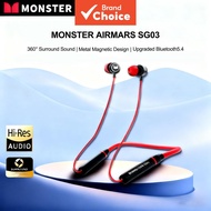 Monster AIRMARS SG03 Earphones Wireless TWS Headphones HiFi Stereo ENC Noise Cancelling 30H Long Pla