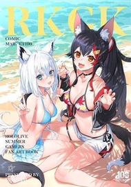 【櫻花楓雪 代購 同人誌 畫集 B2掛軸】C100 RKGK HOLOLIVE SUMMER 白上吹雪 大神澪 泉彩