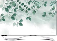 Simple Modern Style Tv Cover Soft Fabric Tv Covers Indoor Dust-proof 3D Leaves Flower Pattern Waterproof Tv Cover LCD LED HD Display Dust Cover(Size:49-52in(118x70cm),Color:A)