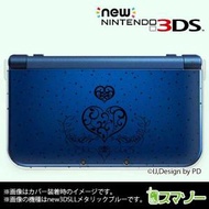 (new Nintendo 3DS 3DS LL 3DS LL ) キラキラハート1黒 かわいい はーと カバー