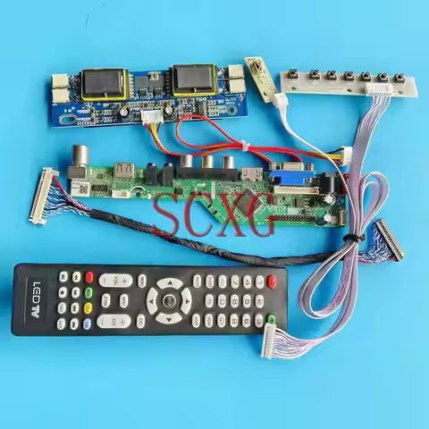 LED LCD Monitor Matrix Controller Board Fit M201EW02 CLAA201WA04 4CCFL Kit 30Pin LVDS 20.1" 1680*105