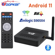 Vhsi Woopker กล่องทีวี TOX3 Amlogic S905X4 TVBox 11 4GB/32GB 2T2R 2.4G/5G Wifi 1000M บลูทูธสนับสนุน