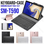 Samsung Galaxy Tab A 10.5 inch T590 T595 Bluetooth Keyboard Leather Case Cover