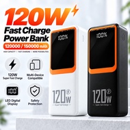 Powerbank 120000mAh/150000mAh 120W Super Fast Charge With 4 Cable Power Bank LED Display Big Battery