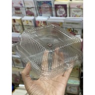 Square plastic cake box H05 (Set of 50c)