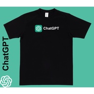 <STOK SEDIA ADA>CHATGPT BAJU COTTON T-SHIRT LENGAN PENDEK /T-Shirt Fashion/Oversize/Couple/Plus Size