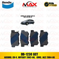 DB 1230 GCT BENDIX BRAKE PAD REAR HONDA ACCORD,CRV,ODYSSEY 02-08,CIVIC,JAZZ 04-06
