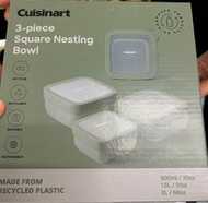 Cuisinart 3-piece Square Nesting Bowl