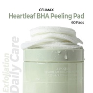 CELIMAX Heartleaf BHA Peeling Pad 60 Pads | celimax toner pad