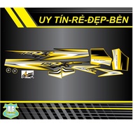 Tem rời Yaz 125ZR vàng đen