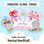 BIRTHDAY HANGTAG CUSTOM BIRTHDAY HANGTAG/ CONTAINS 25 PCS