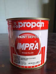 IMPRA SH 114 WOOD FILLER / DEMPUL KAYU BROWN KJ RED MAHONY 1KG / 1 KG