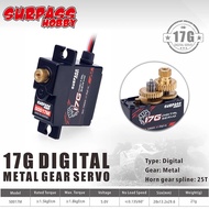 SURPASS HOBBY S0017M Digital Servo 17G Metal Gear for Wltoy 144001 124017 124018 124019 A959B 1/18 1