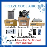 Original Myvi Lama Myvi Lagi Best Aircond Compressor Set • Compressor • Condensor • Cooling Coil • V