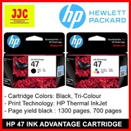 HP 47 BLACK & TRI-COLOUR ORIGINAL INK CARTRIDGE