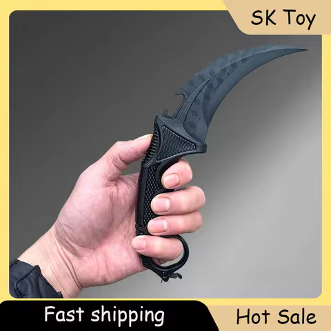 23cm/9.05inch Rubber Claw Knives Tactical Knife Katana Safety Unbladed Role-playing Weapon Model Pro