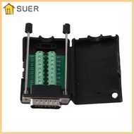 SUER 15 Pin Breakout Board, Solderless DB15 DB15 Connector, Module Male Connector 15 Pin with  Break